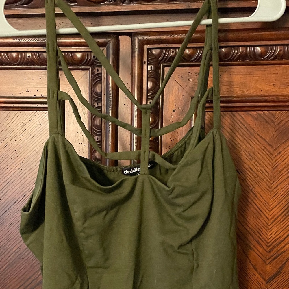 Olive Crop Top